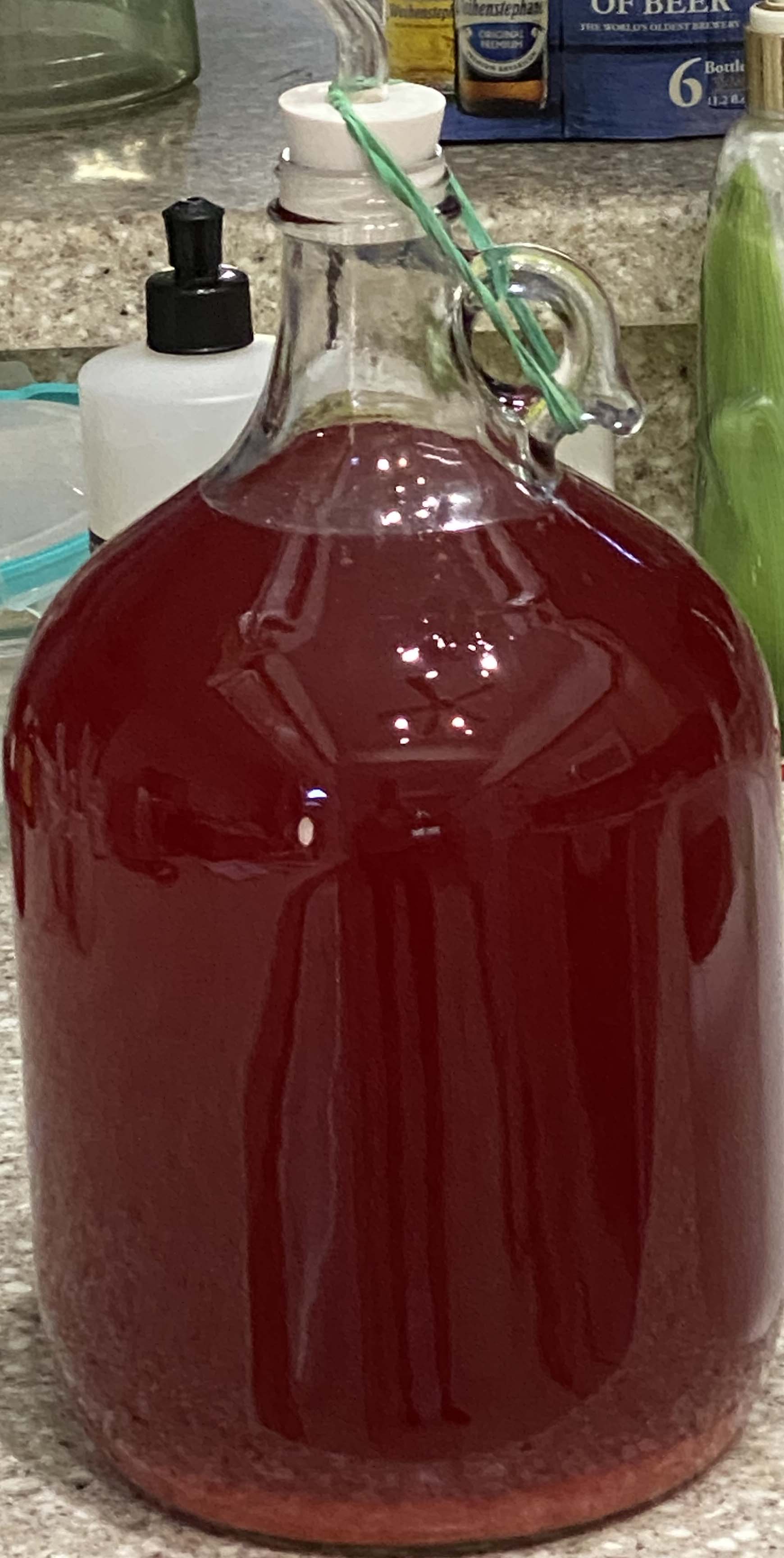 first rack from primary to 1 gallon glass jug